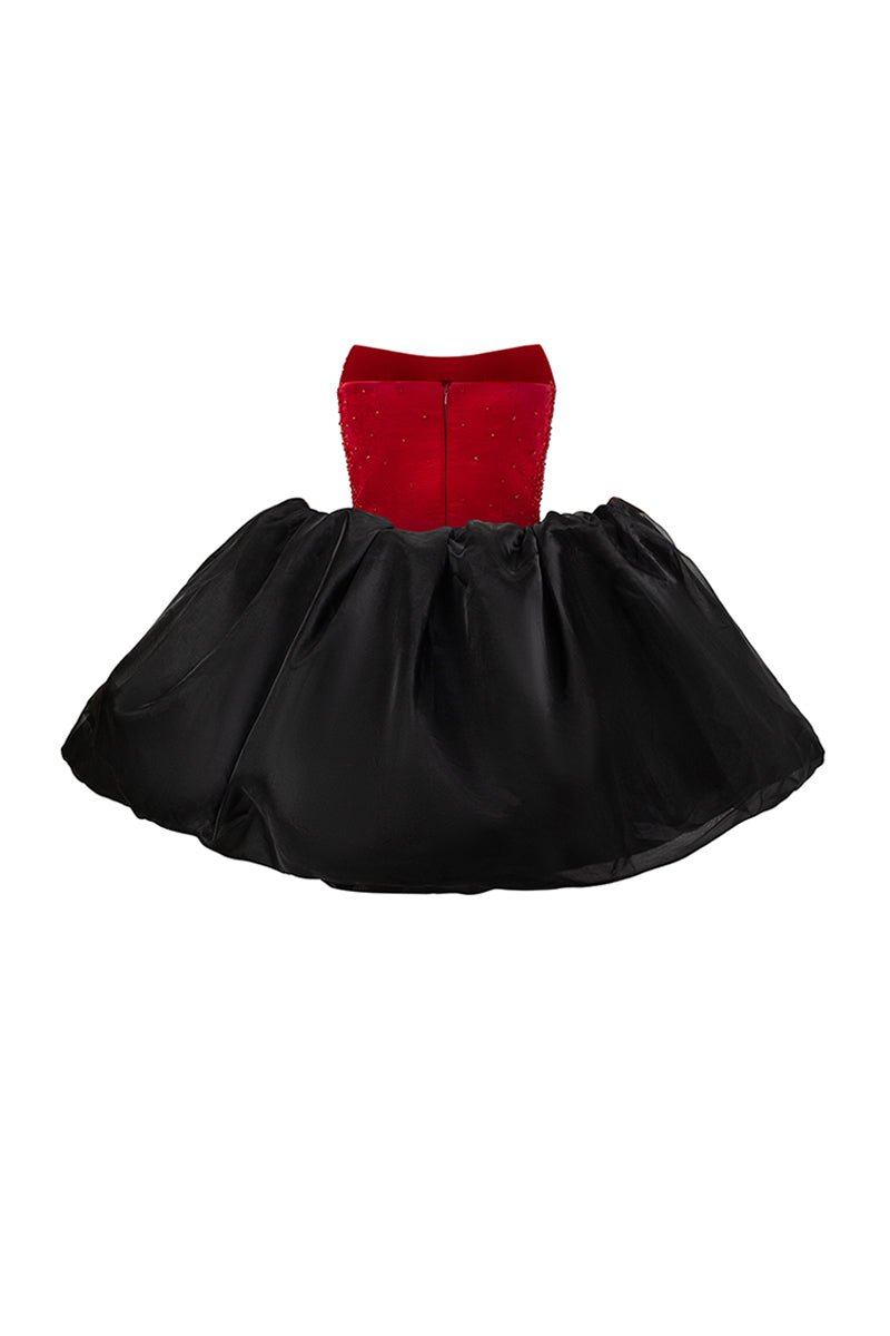 Cadence A-line Cape Sleeve Mini Dress 14
