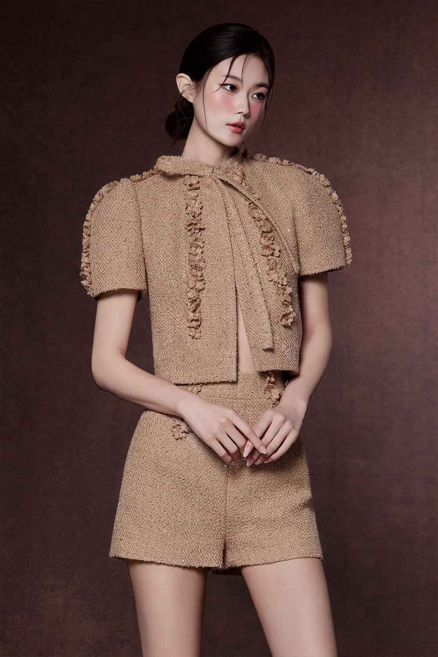 Cannes A-line Applique Shorts