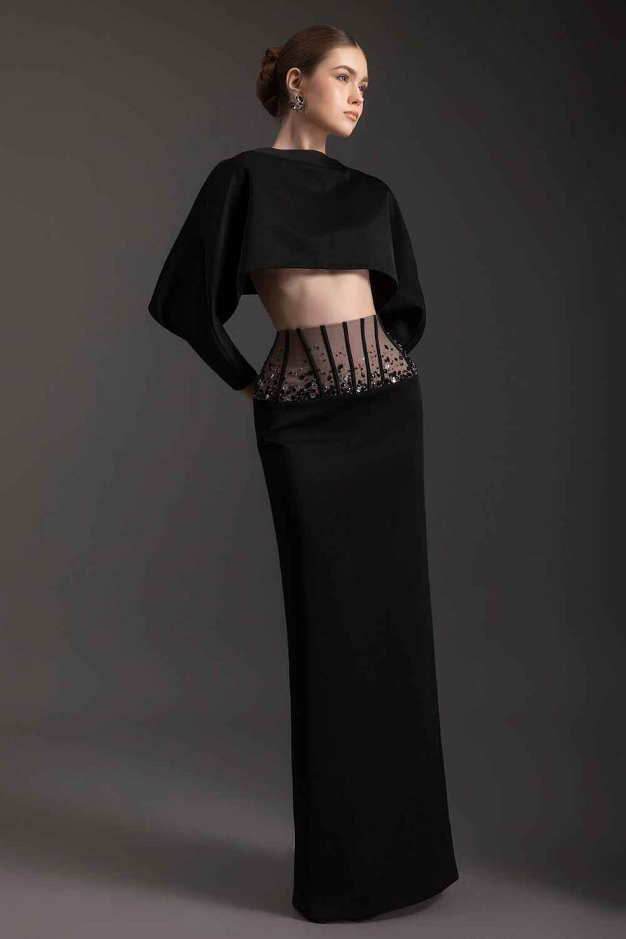 Celestial Cape Sleeve Rhinestone Set