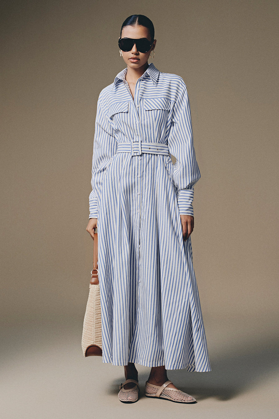 Celie Flap Pocket Maxi Dress 1