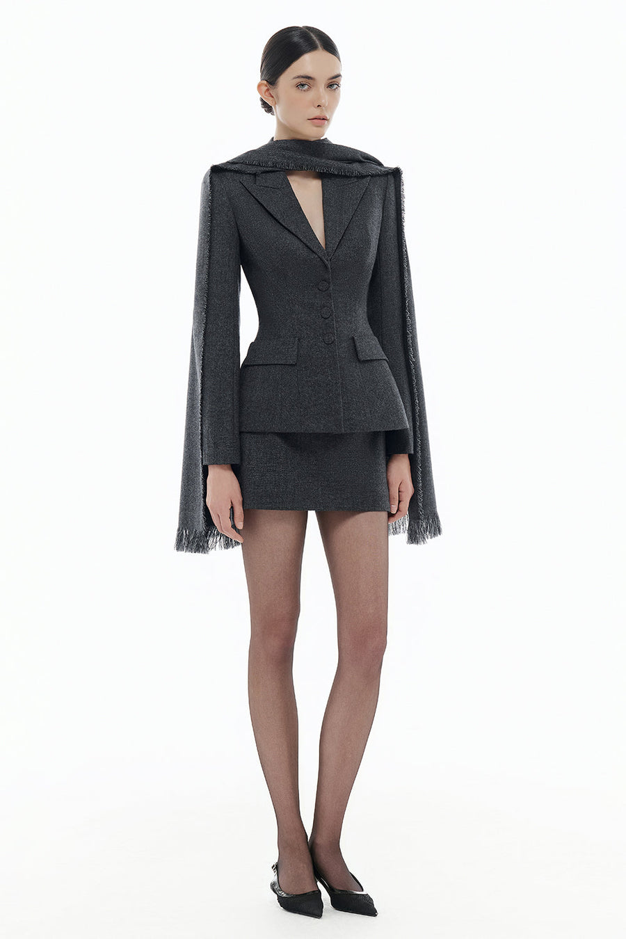 Clara Peplum Button Blazer 8