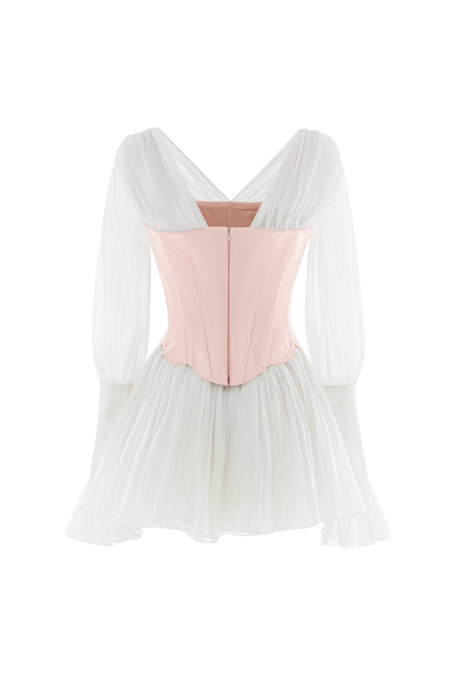 Cyralyn V-Neck Gathering Mini Dress 5