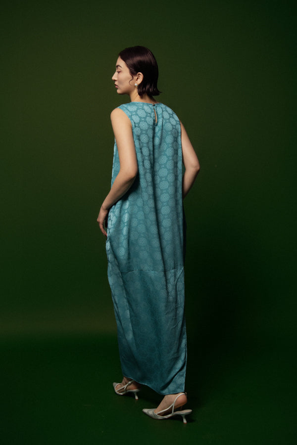 Phu Quy Tunic Sleeveless Silk Ankle Length Dress 5