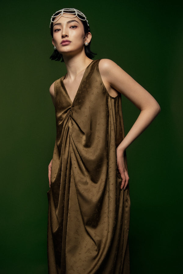 Phu Quy Tunic Sleeveless Silk Ankle Length Dress 2