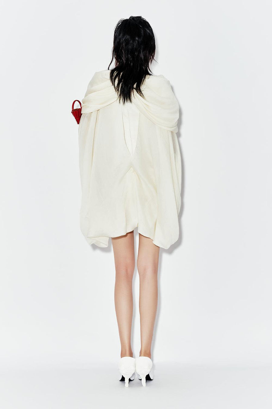 Brambles Drop Waist Cape Sleeved Chiffon Mini Dress Mini Dress DAS LA VIE