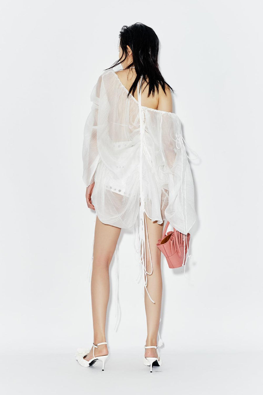 Cactus Straight Tie String Chiffon Extra Short Length Shorts Shorts DAS LA VIE
