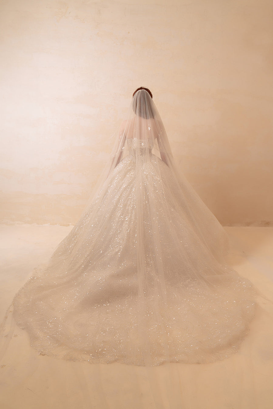 White Sequin V-Neck Mermaid Gown - Beaded Formal Bridal & Prom Dress Formal Dresses ressalina2