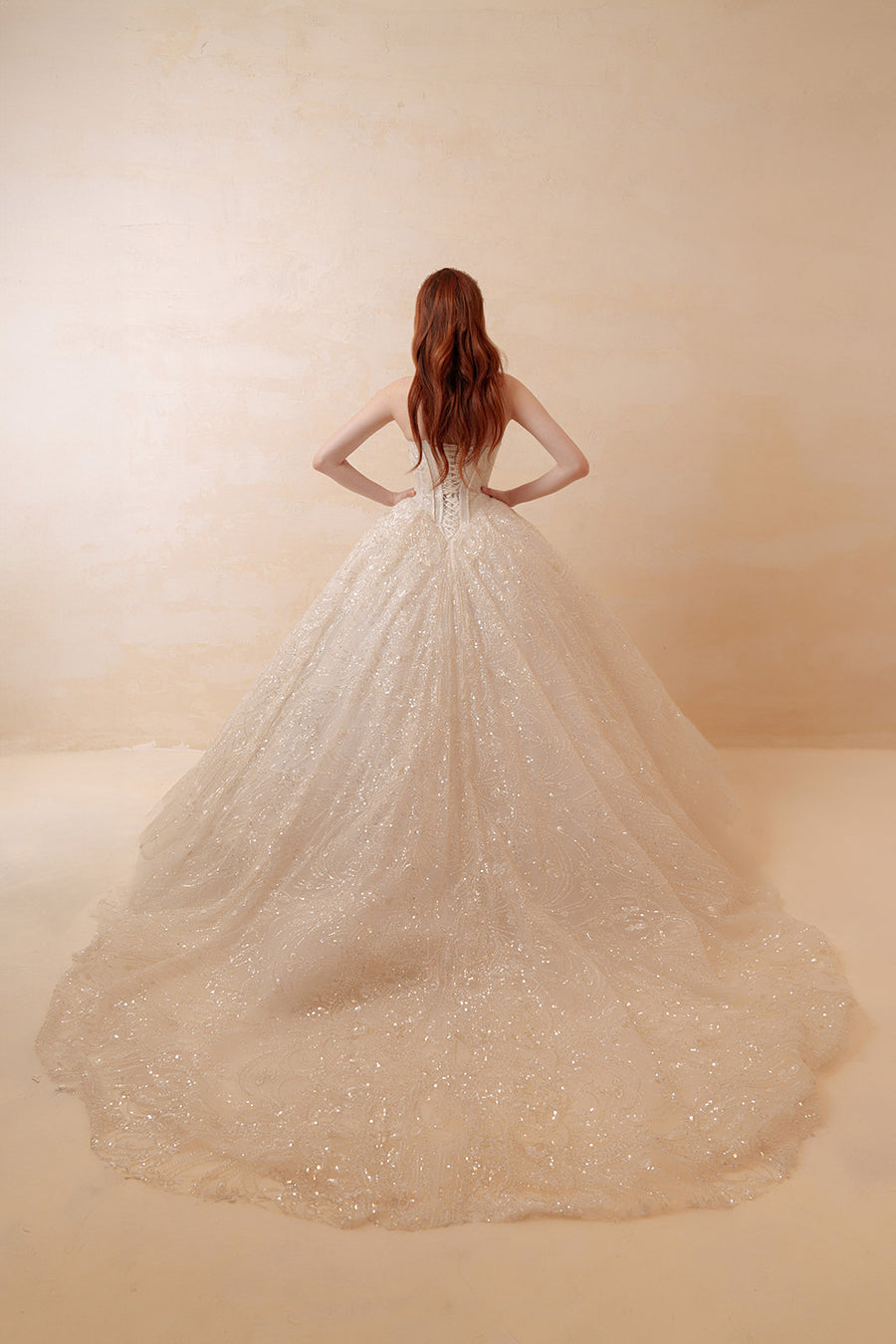 White Sequin V-Neck Mermaid Gown - Beaded Formal Bridal & Prom Dress Formal Dresses ressalina2