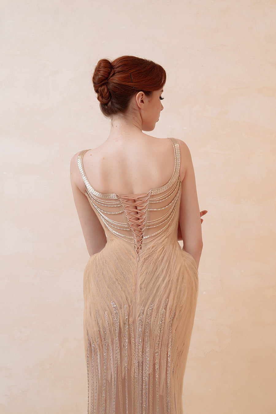 Rose Gold Radiance Sequin Mermaid Gown - Deep V-Neck Formal Dress for Prom & Gala Dresses ressalina2