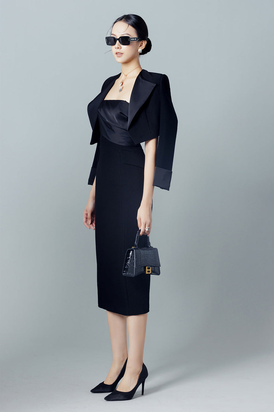 Patricia Cropped Cuff Sleeved Twill Jacket 5