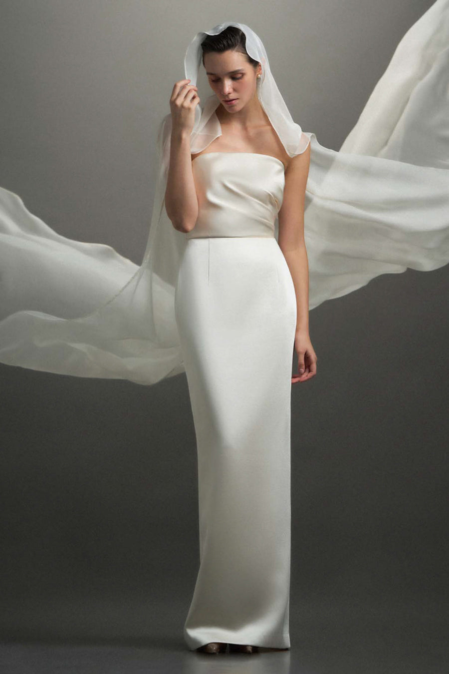 Maria Straight Accross Draped Maxi Dress 1