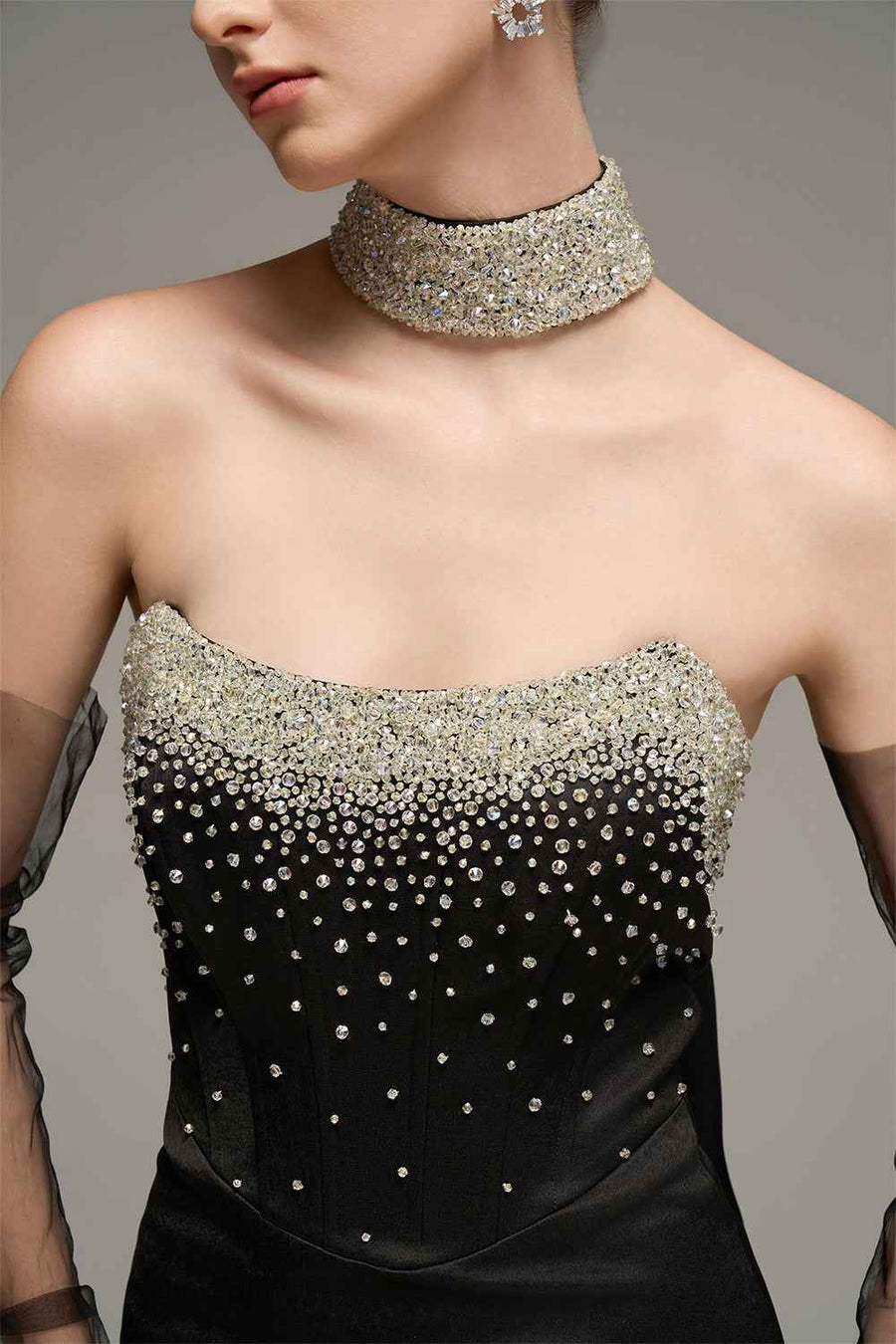 Dream Sheath Rhinestone Maxi Dress