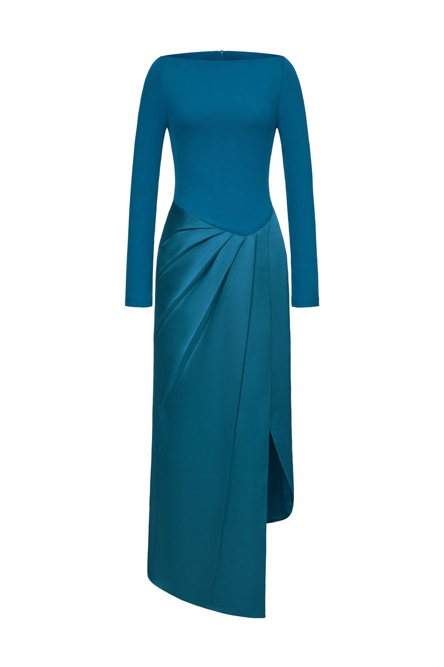 Scarlett Asymmetric Draped Jersey Maxi Dress 11