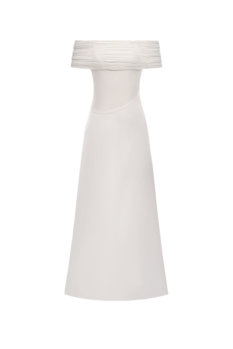 Silvera Off-Shoulder Gathering Maxi Dress 11