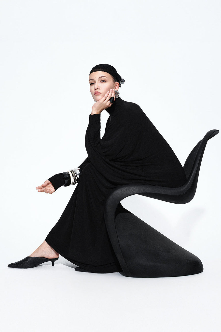 Elisha Draped Maxi Dress 5