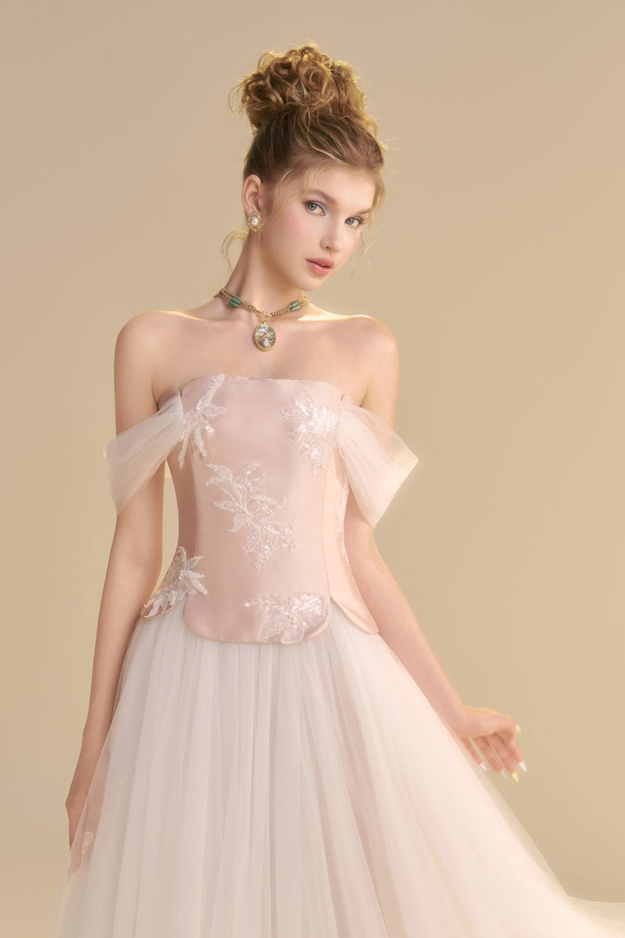 Elarose Off-Shoulder Sequin Midi Dress 2