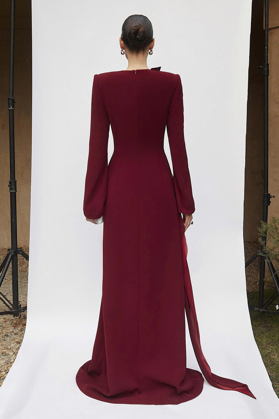 Elenor II Sheath Draped Maxi Dress 5
