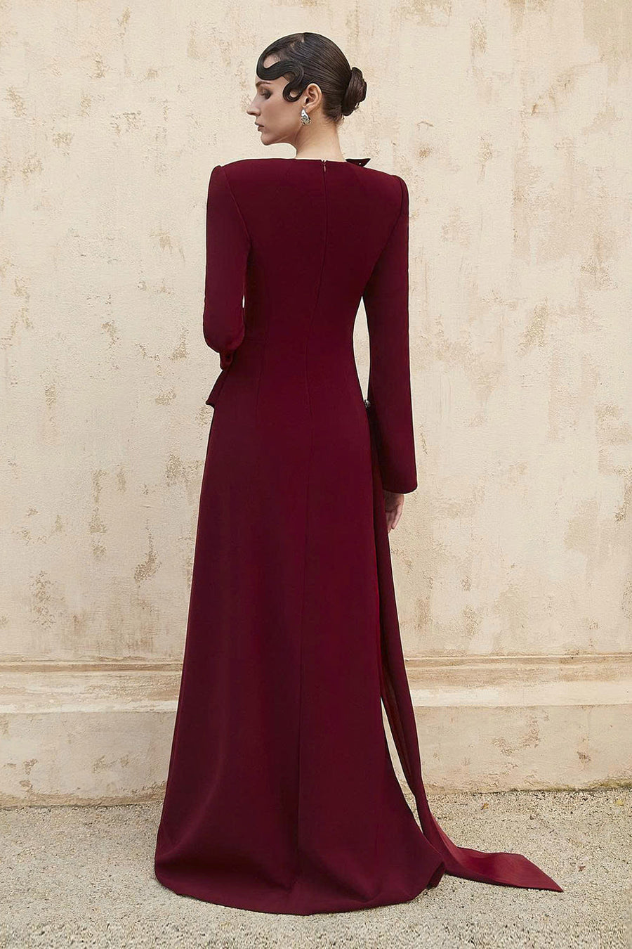 Elenor II Sheath Draped Maxi Dress 6