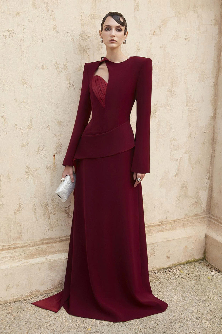 Elenor II Sheath Draped Maxi Dress 7