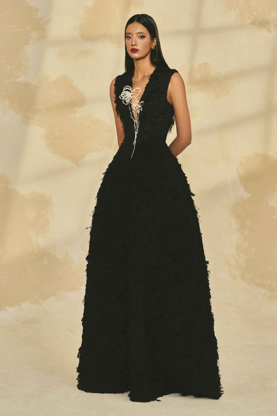 Elix Fringe Maxi Dress