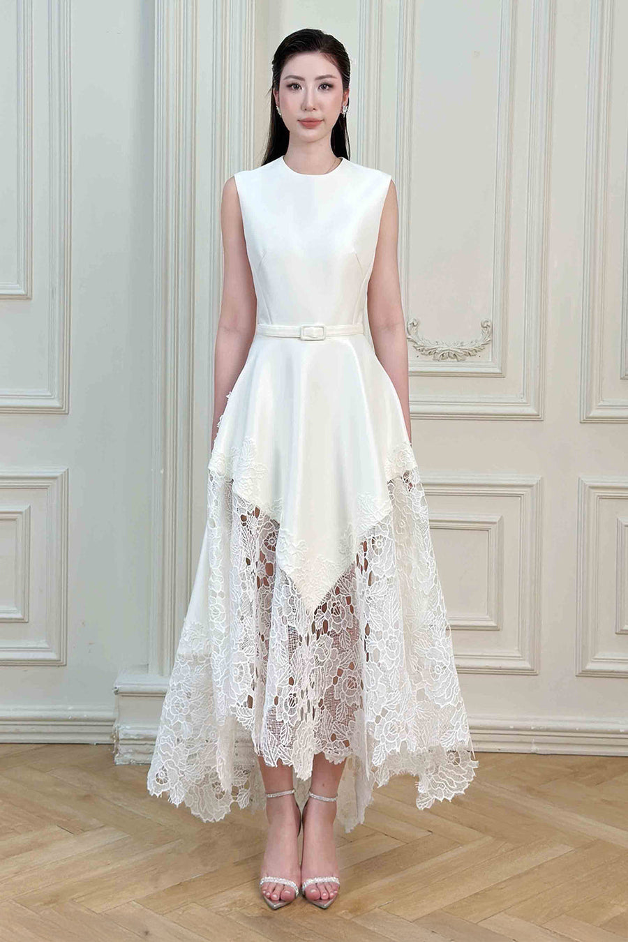 Elyn Asymmetric Midi Dress 2