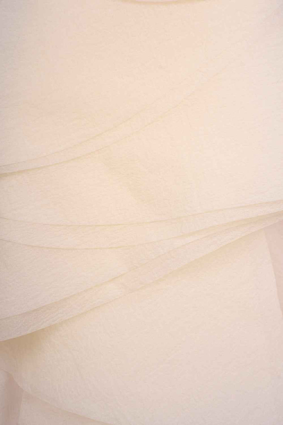 Emily Trapezoid Halter Neck Crinkle Organza Top