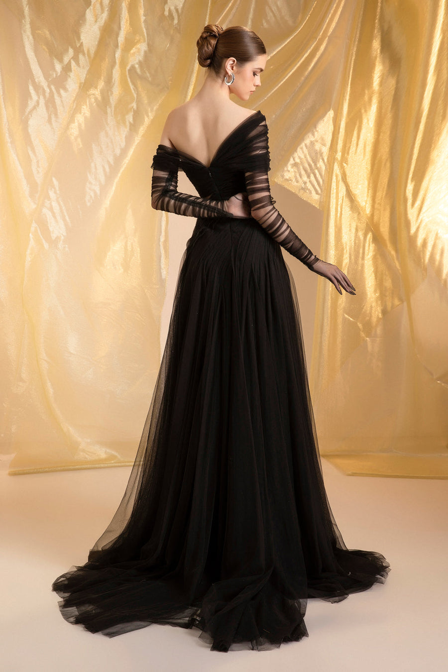 Ethereal One Shoulder Draped Maxi Dress 3