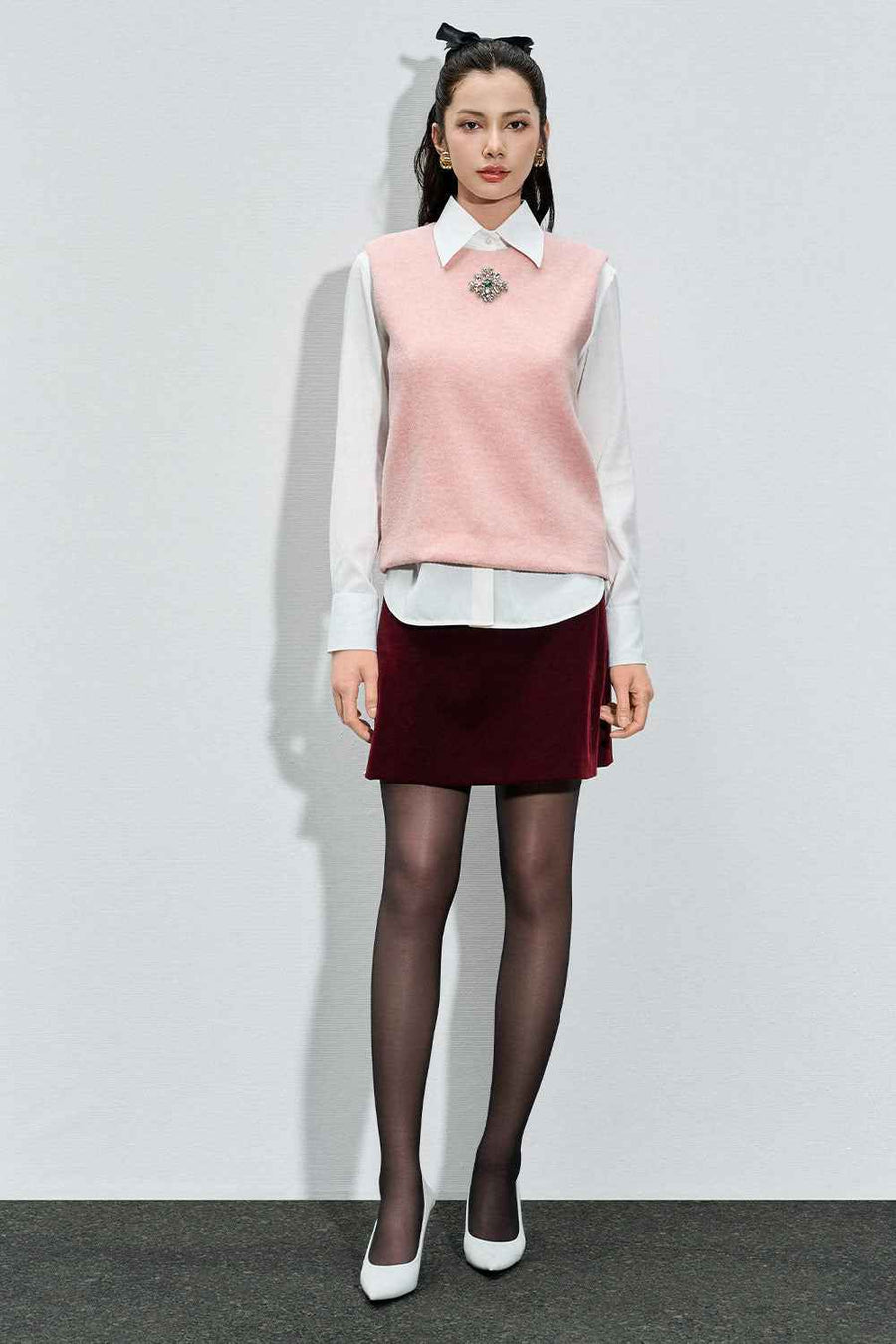 Allison Straight Sleeveless Cashmere Top