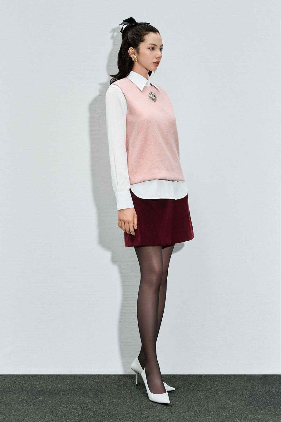 Allison Straight Sleeveless Cashmere Top