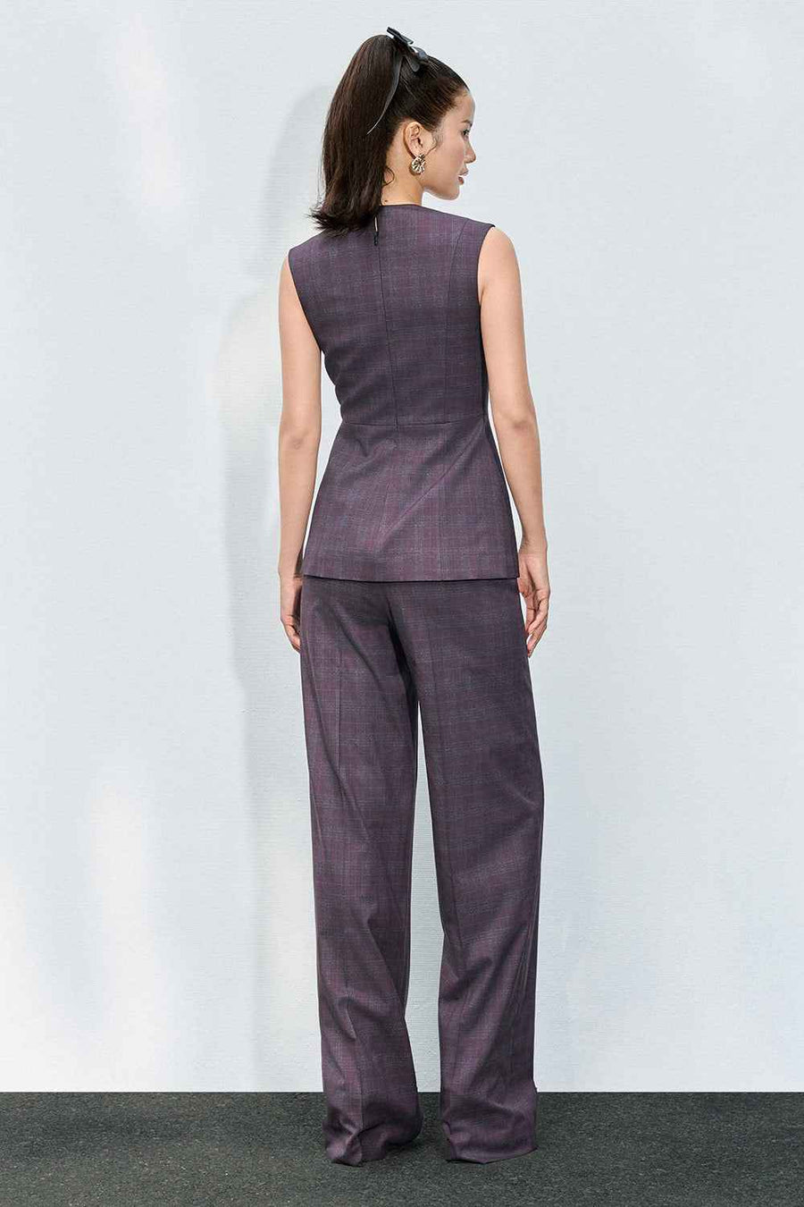 Ellianna Straight Wide Sleeved Cotton Poplin Floor Length Pants