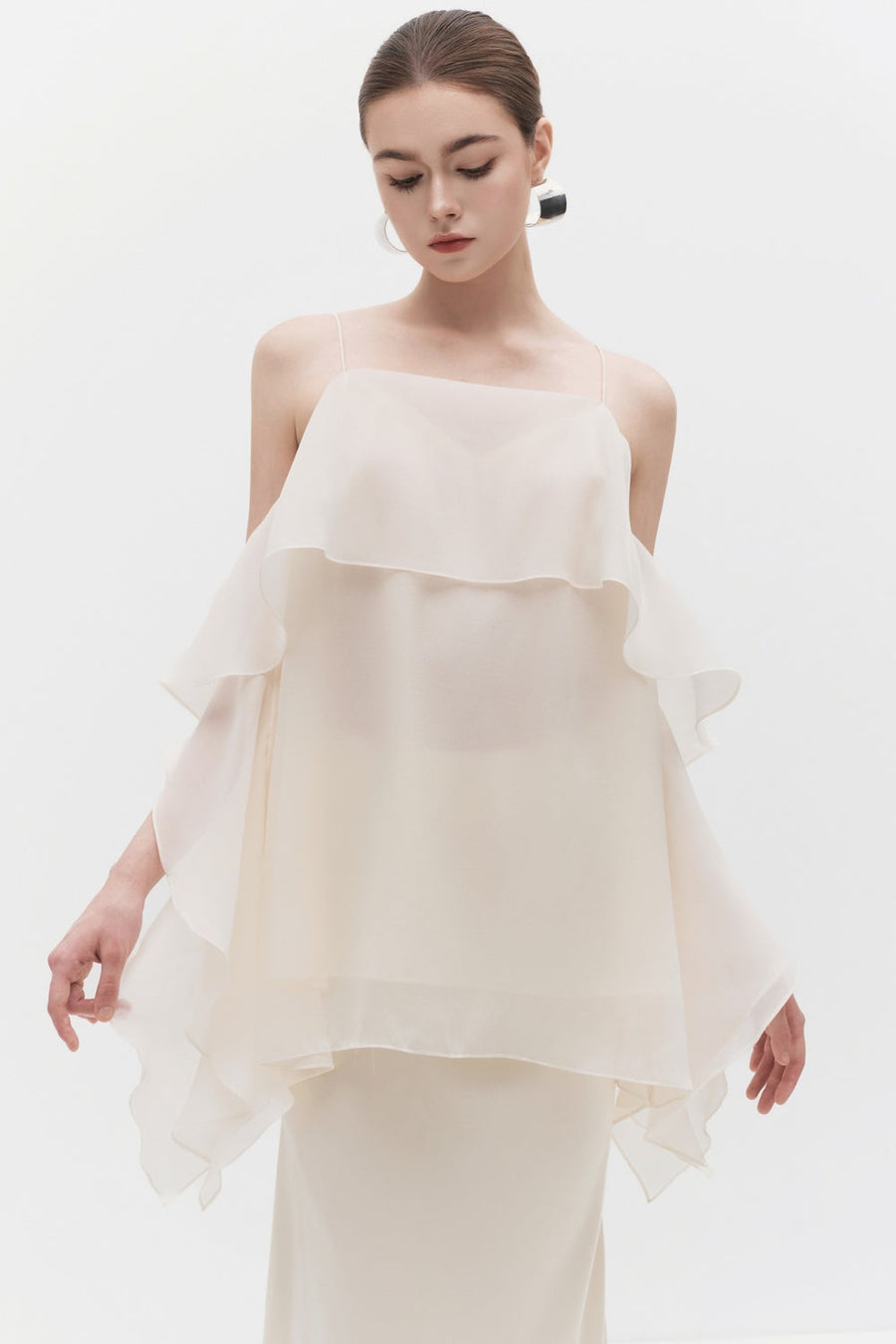 Fragile Trapezoid Ruffle Top 2