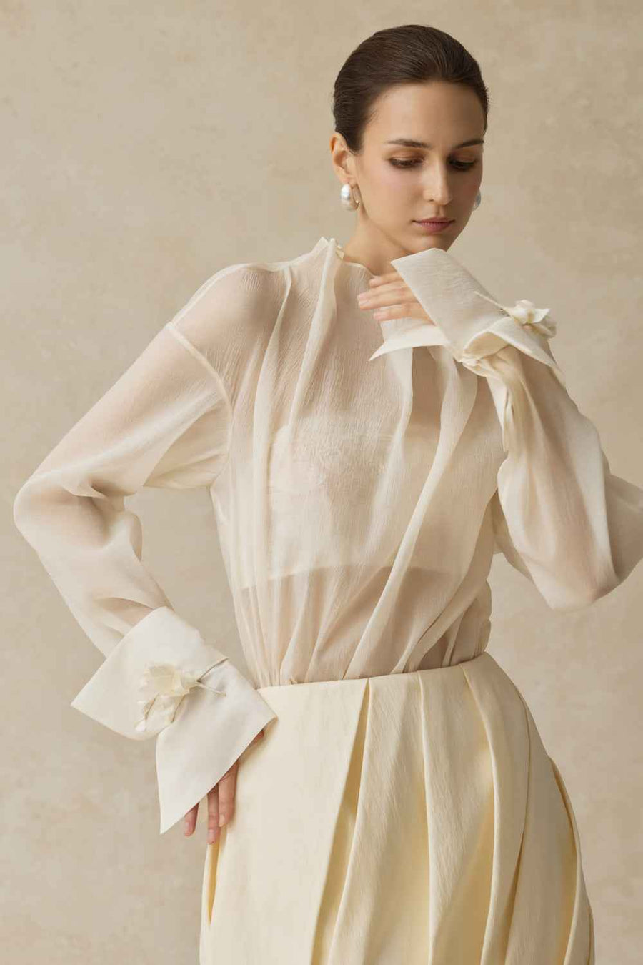 Freya A-line Draped Skirt