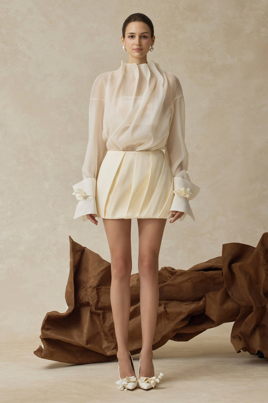 Freya A-line Draped Skirt 7