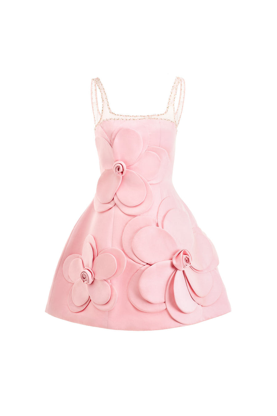 Anahi Fit and Flare Strappy Polyester Mini Dress 14