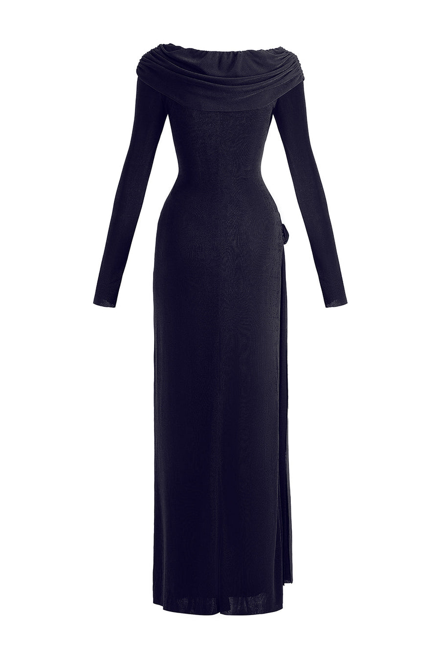 Dandelion Sheath Long Sleeved Elastic Cotton Floor Length Dress 8
