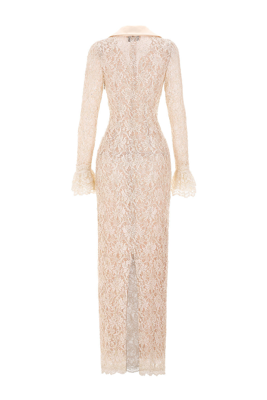 Callie Sheath Poet Sleeved Lace Maxi Dress Maxi Dress CHYMEOCHY