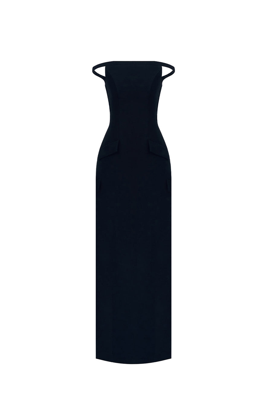 Black Pearl Beaded Maxi Dress 1
