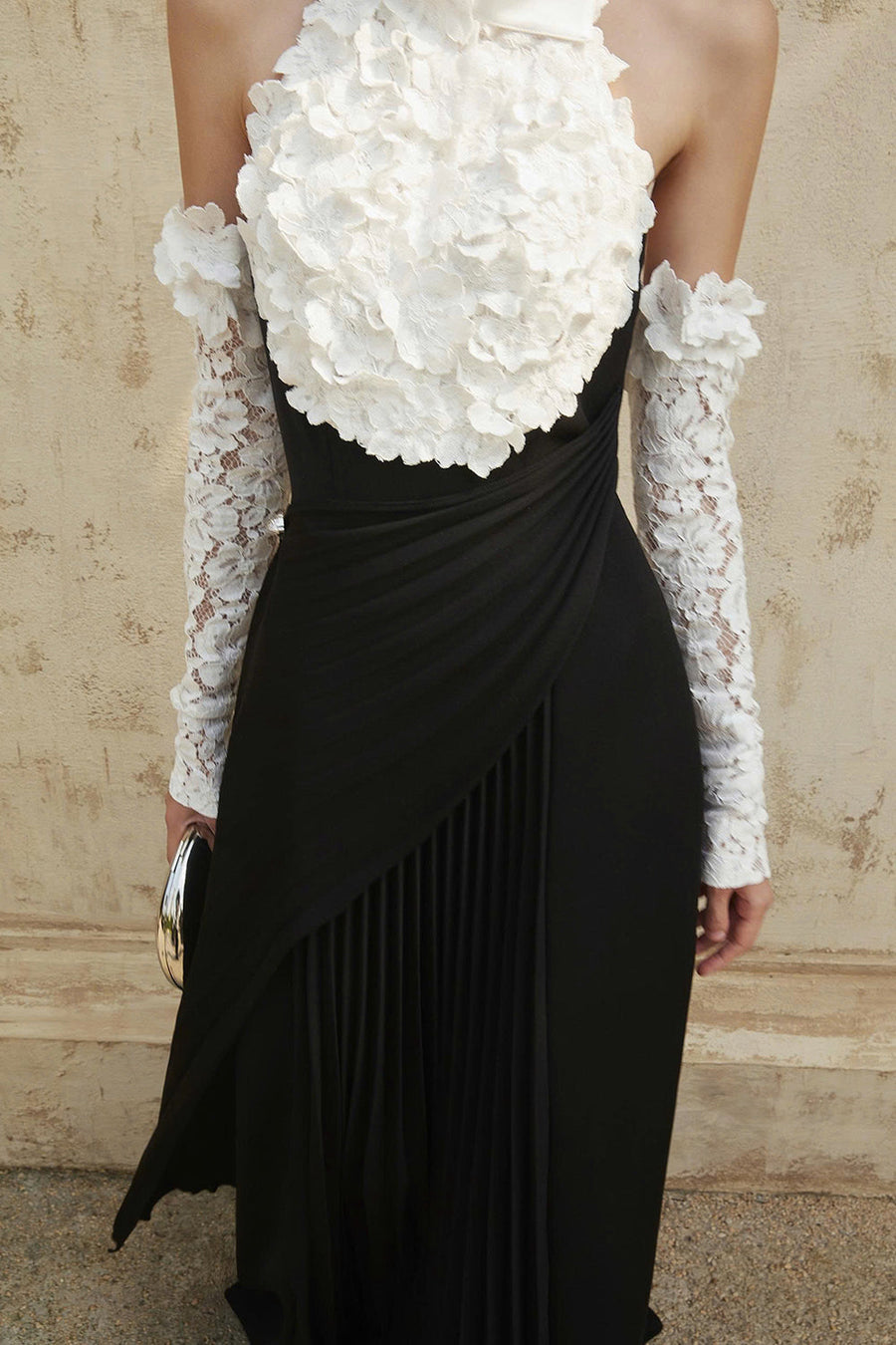 Hamilton Halter Neck Pleated Maxi Dress 5