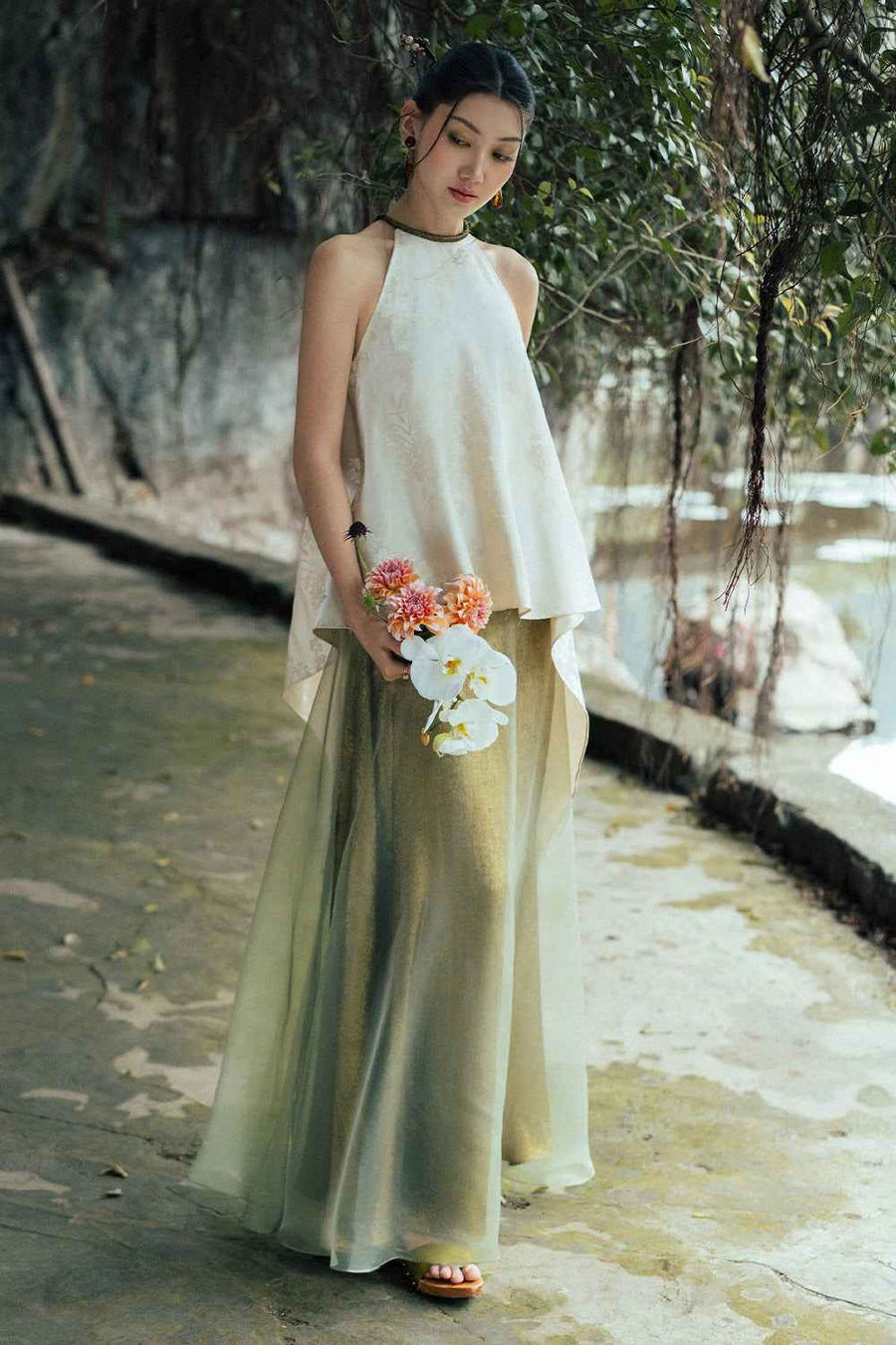 Hoa Dan A-line Set