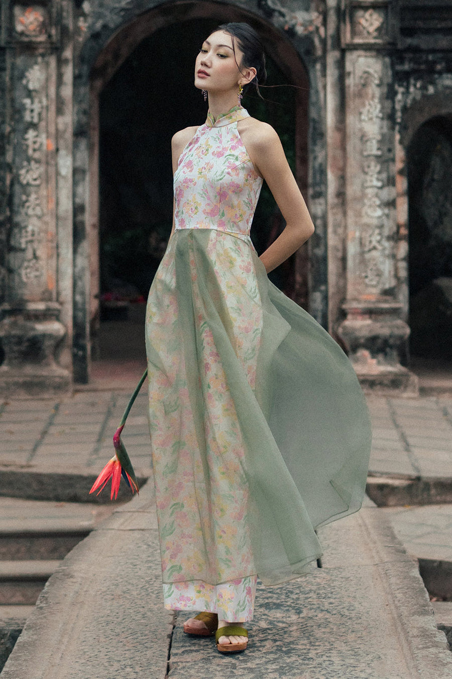 Hoa Uyen Halter Maxi Dress 1