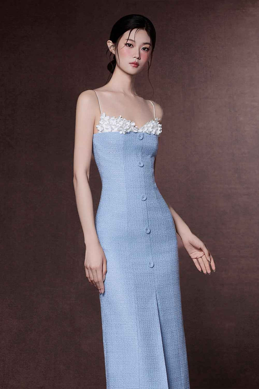 Hyatt Sweetheart Applique Midi Dress