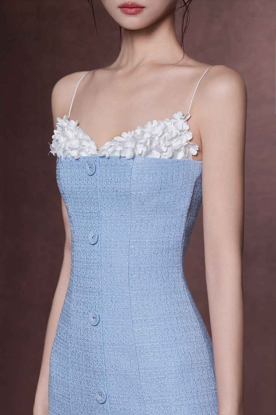 Hyatt Sweetheart Applique Midi Dress