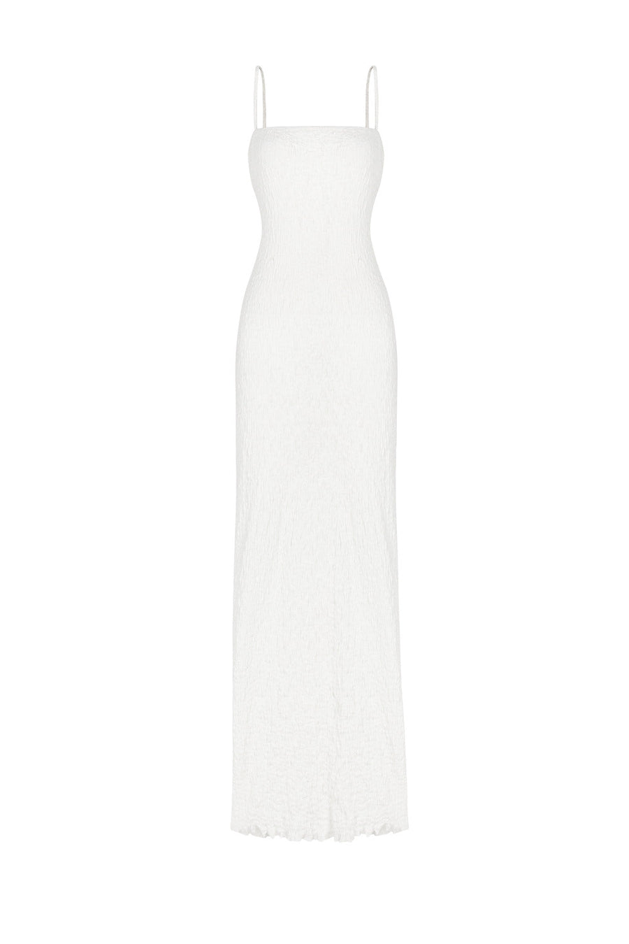 Sugar Sheath Square Neck Ribbed Spandex Maxi Dress 1