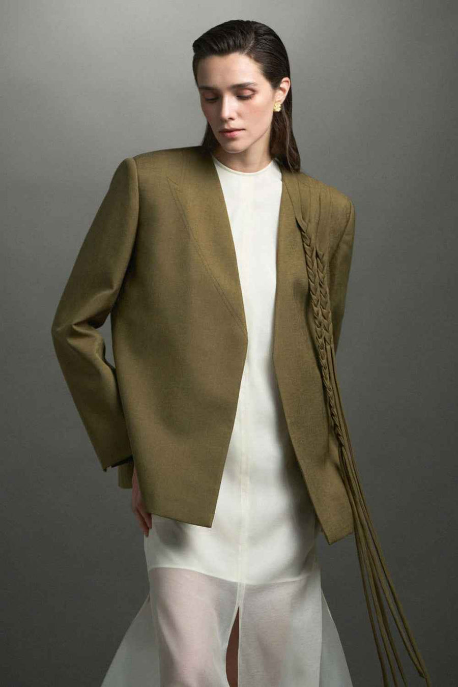 Ines Straight Braid Blazer