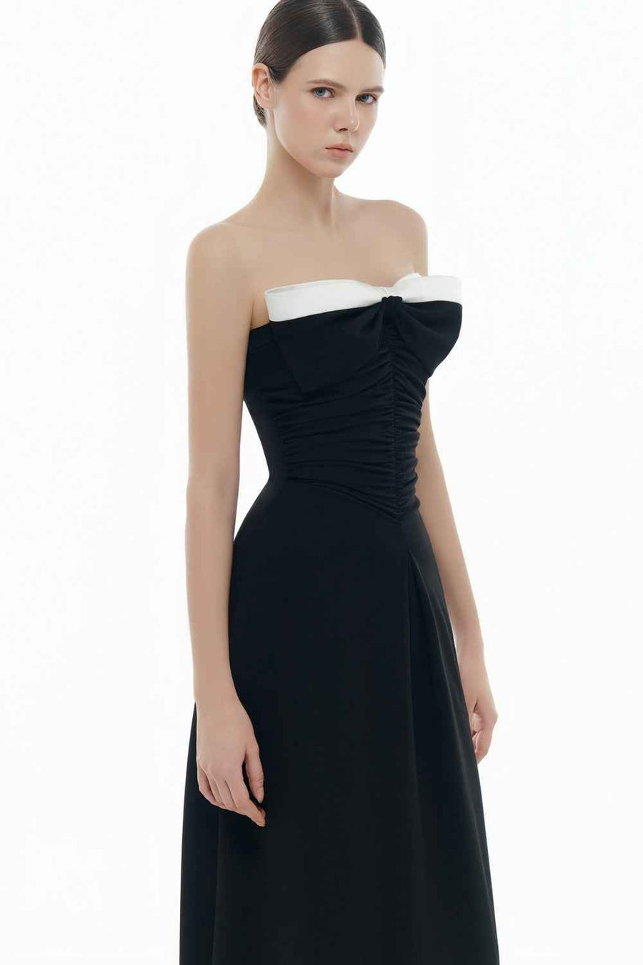 Isabelle Sweetheart Draped Maxi Dress