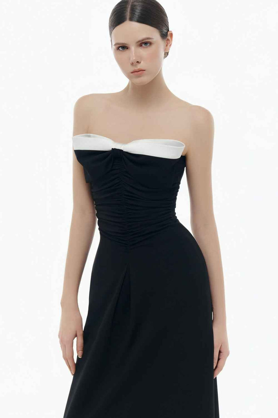 Isabelle Sweetheart Draped Maxi Dress