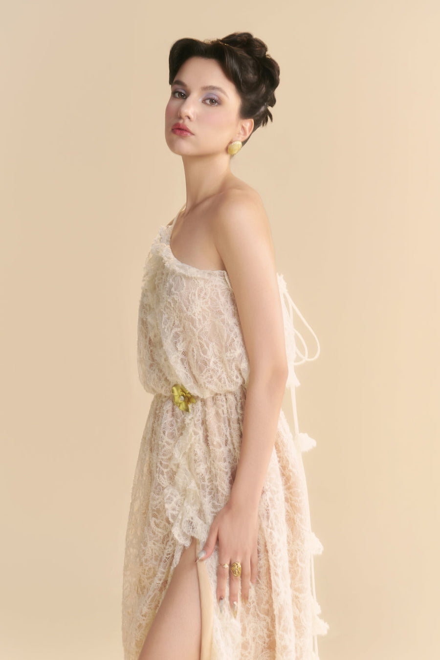 Ivoria Blouson Ruffle Maxi Dress 4