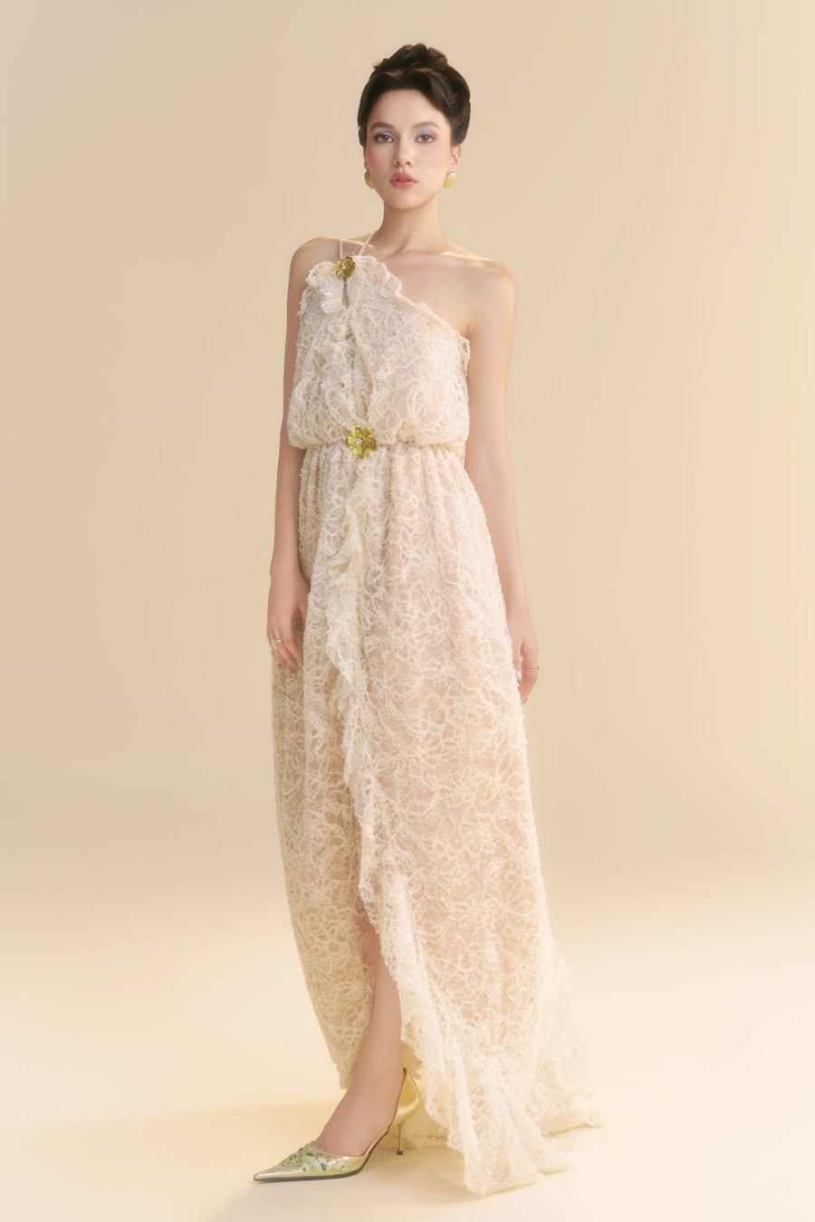 Ivoria Blouson Ruffle Maxi Dress 7