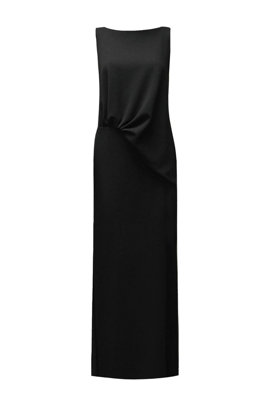 Jackie Boat Neck Gathering Maxi Dress 1