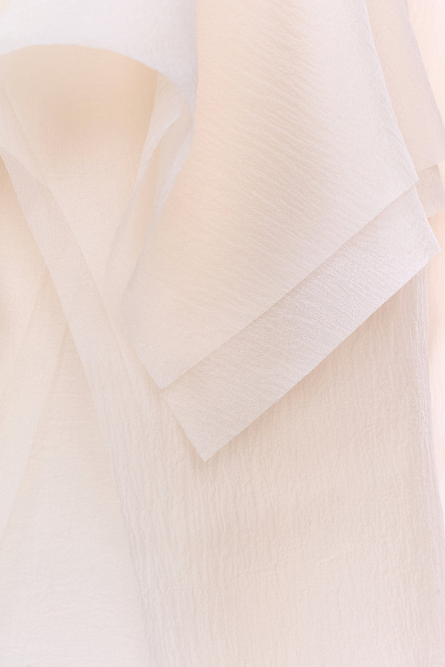 Jannie Straight Ruffle Layer Crinkle Organza Ankle Length Dress 7